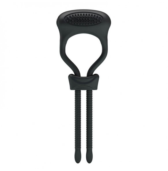 PRETTY LOVE - Male Delay Adjustable Cock Ring (Battery - Black) PRETTY LOVE - Male Delay Adjustable Cock Ring (Battery - Black)